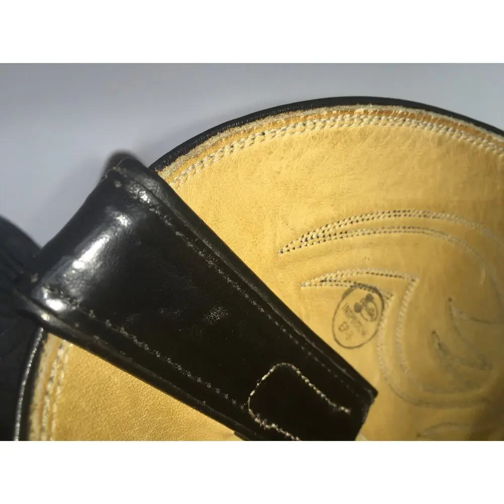 Vintage Justin Teju Lizard Leather Exotic Cowboy Boot Mens 9D 2867 Western READ